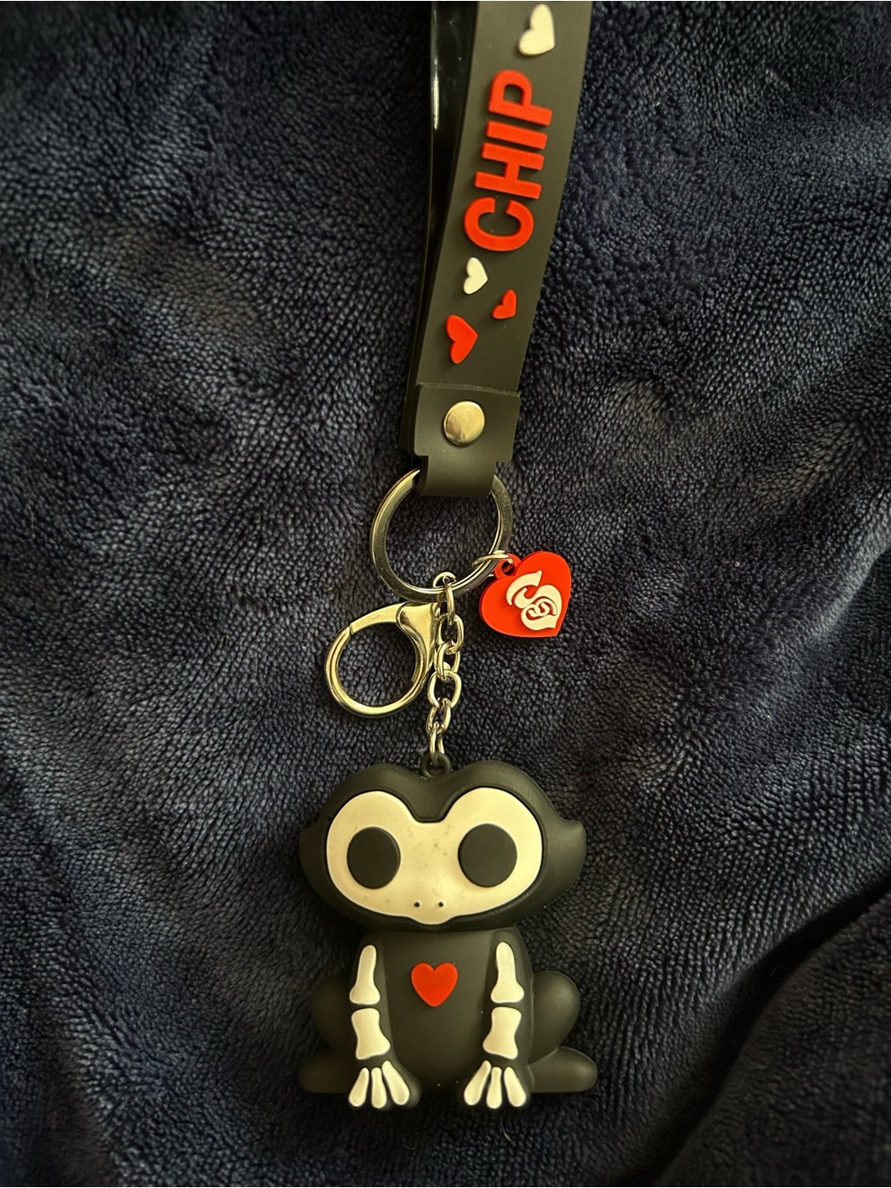 Chip the Frog Skelanimals Keychain
